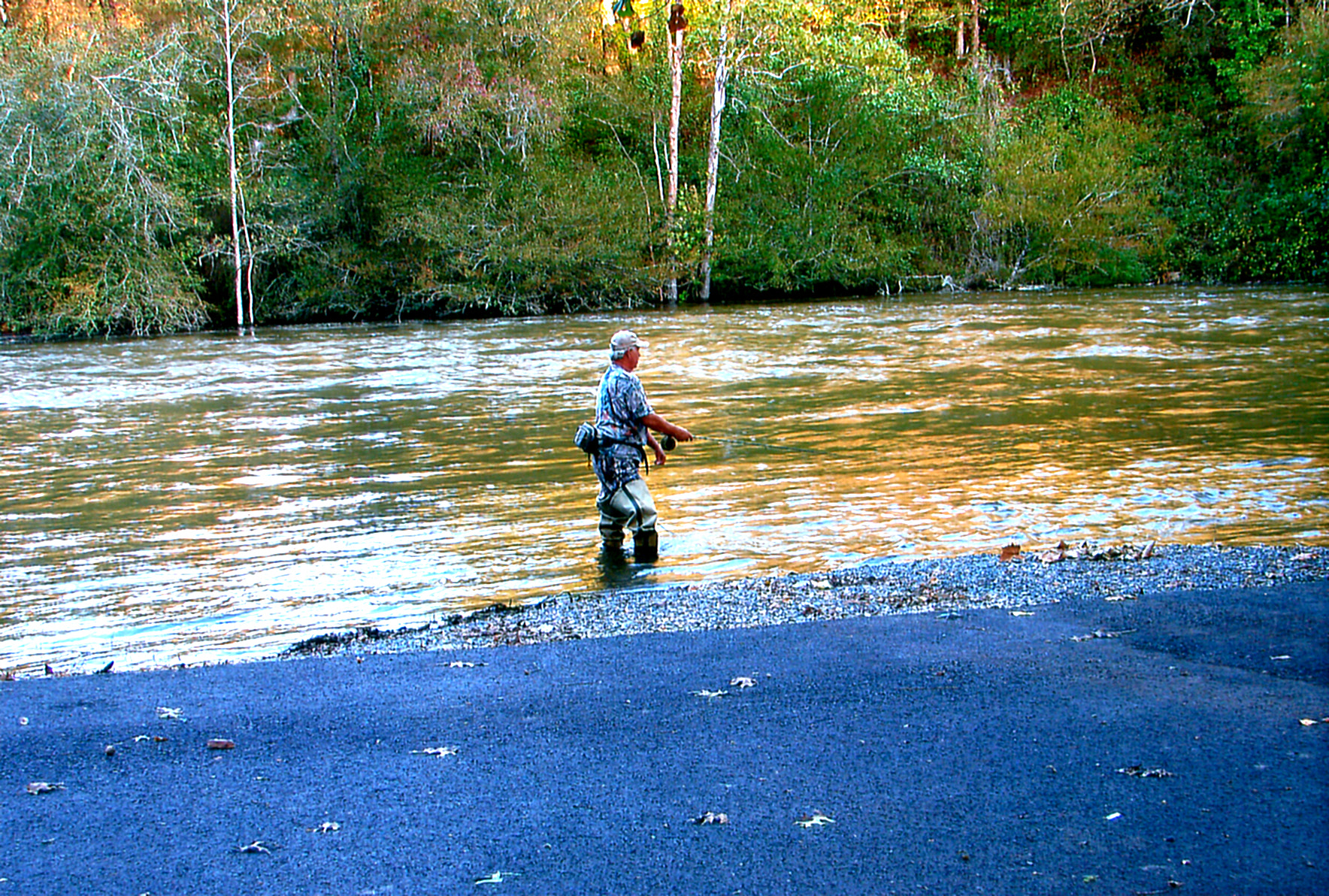 Fishing on the Cossatot River.