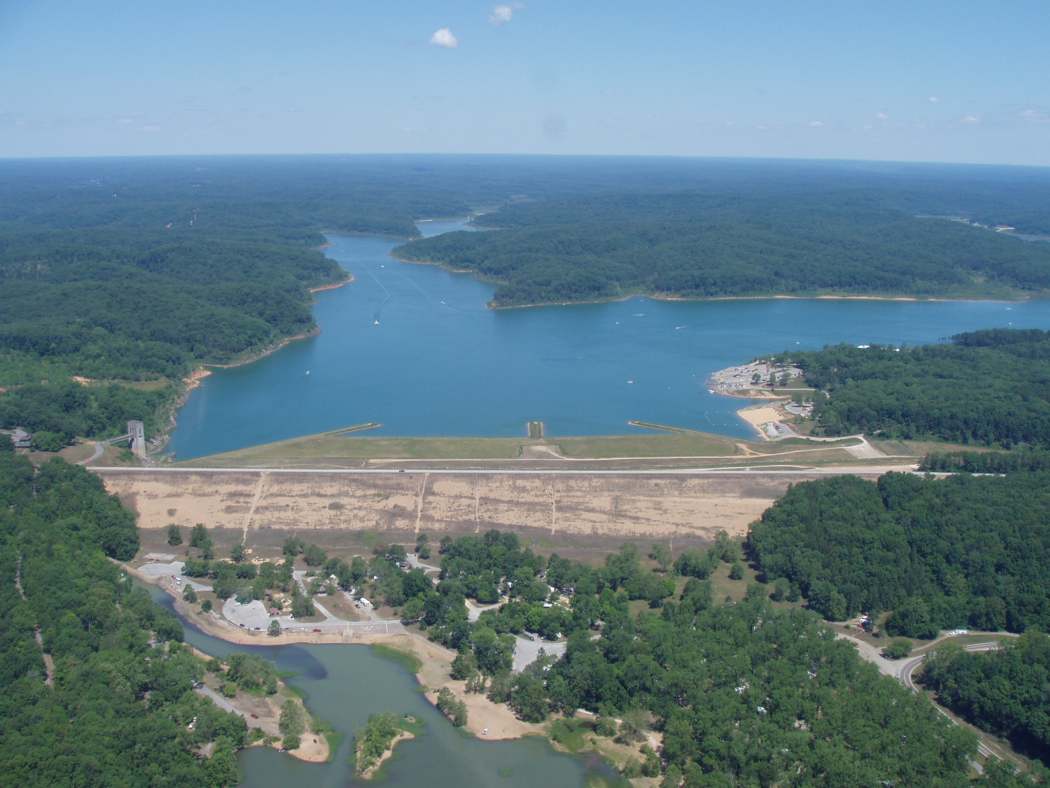 lake clearwater from the air