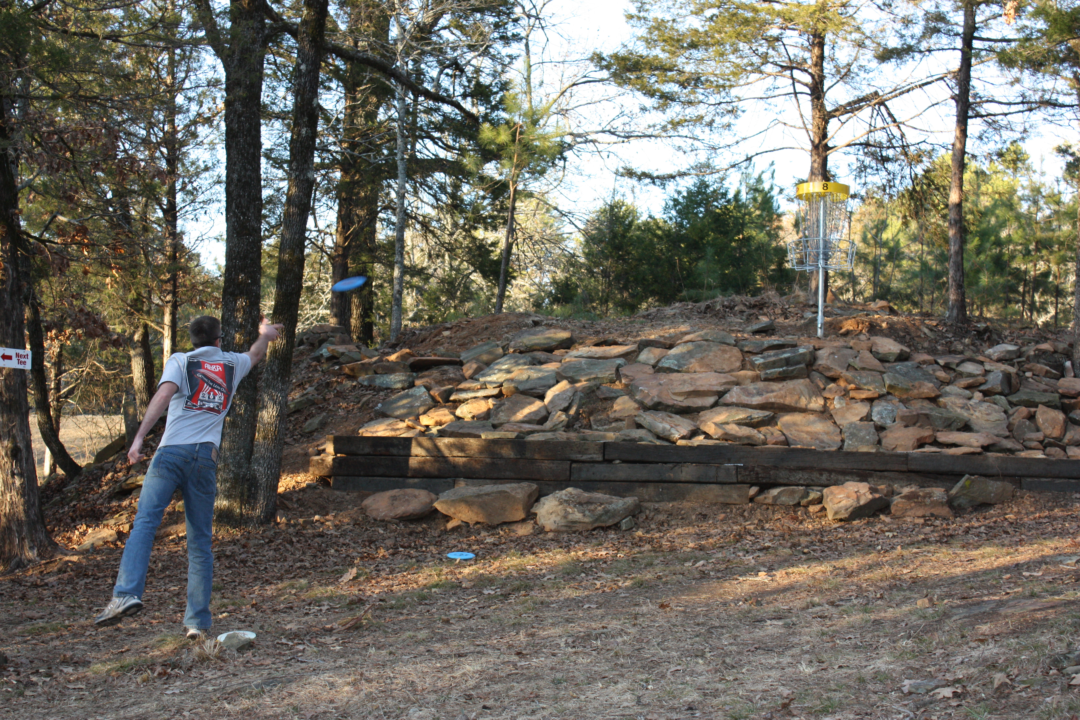 Old Post Road Park Disc Golfer