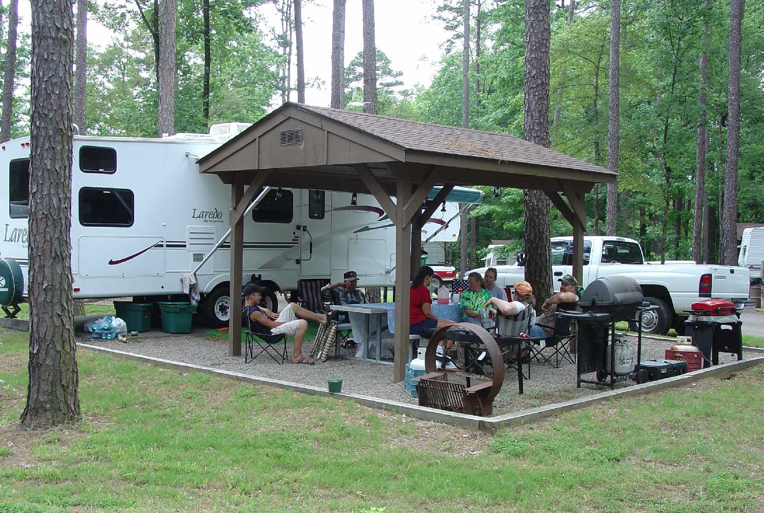 Visitors enjoying Carter Cove Park.