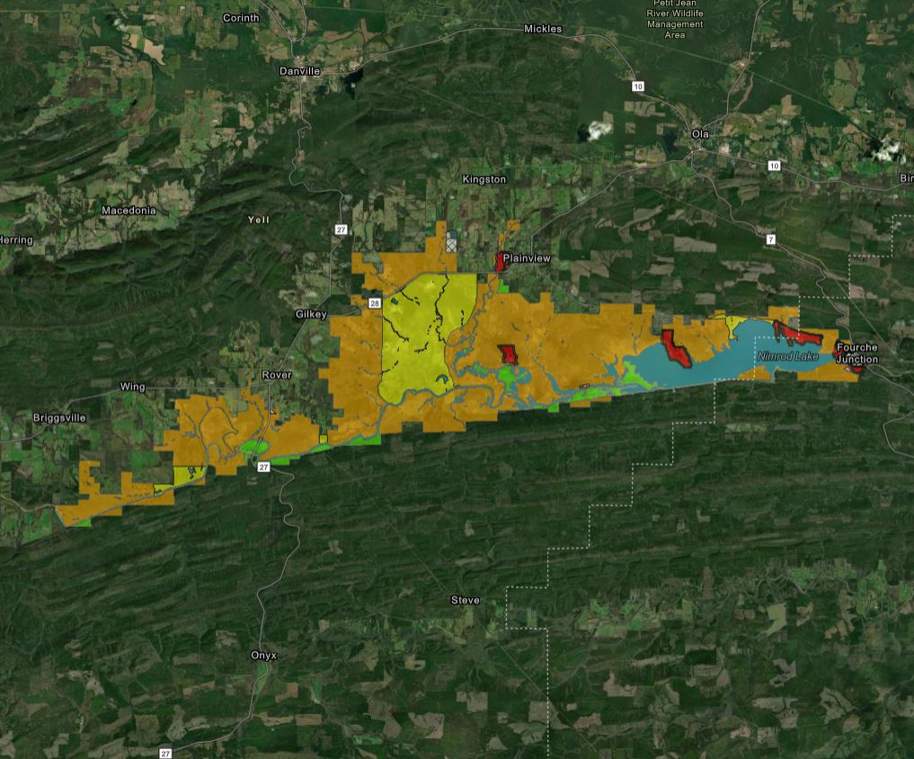 overhead map of nimrod lake