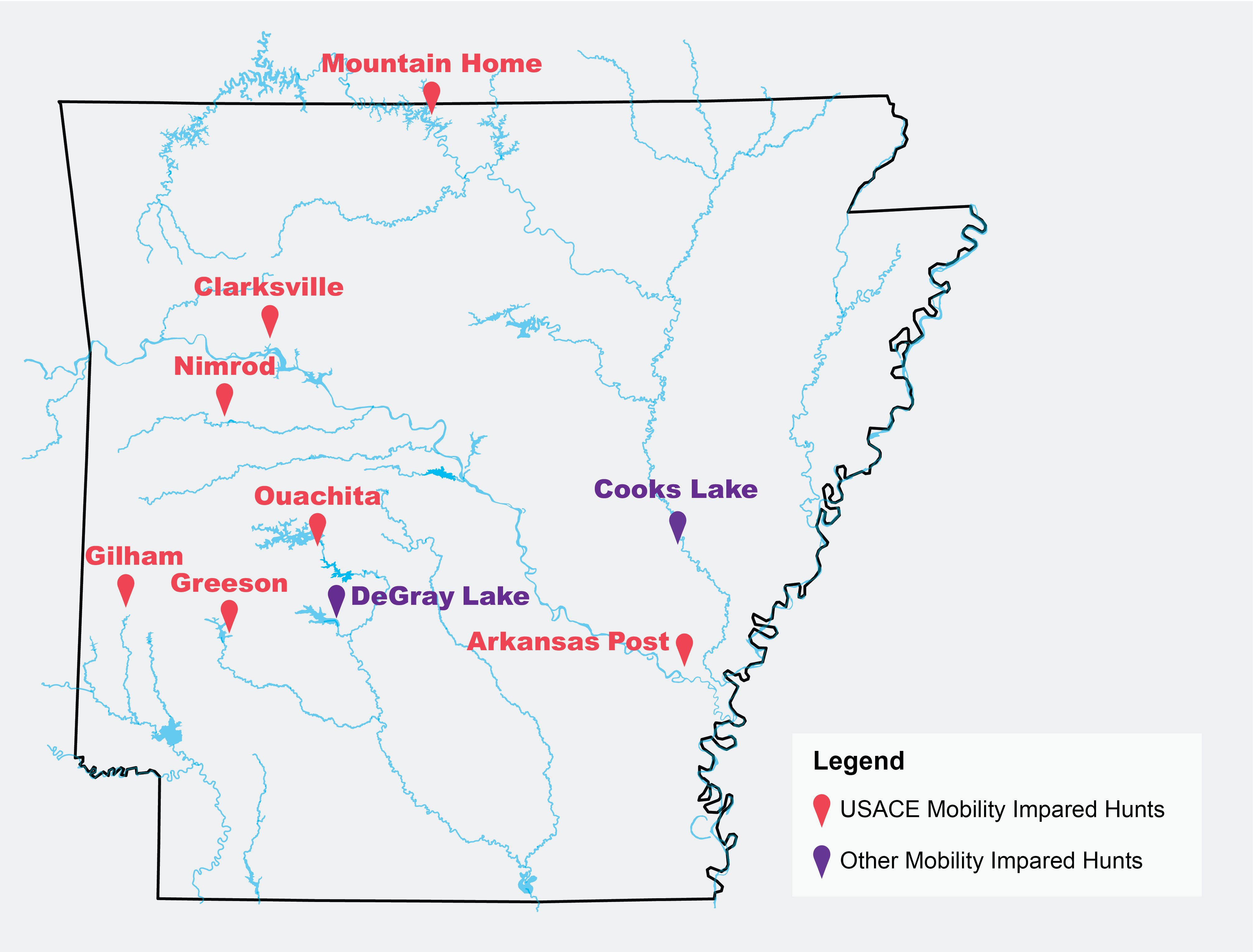 map of arkansas